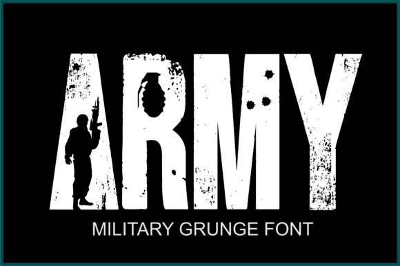 Army: Bold Decorative Fonts for Local Brand Impact