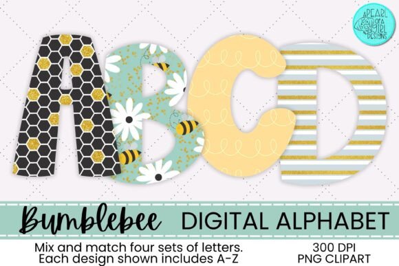 Bee Alphabet, Alphabet Doodle Font Review for Embroidery