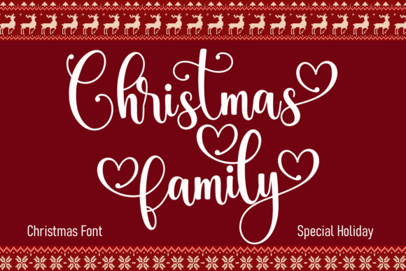 Christmas Family: The Perfect Script Amp for Holiday Fonts