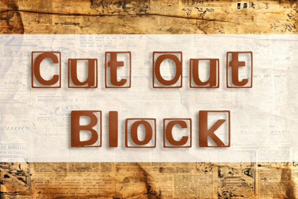 Cut out Block: A Bold Display Fonts Review for Modern Brands