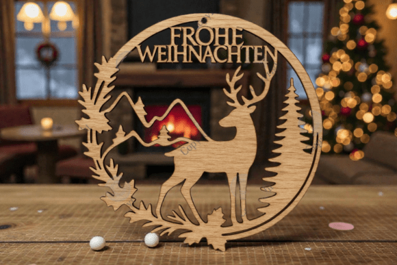 Deer Christmas Wreath SVG Review for Real Projects