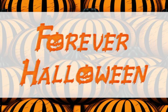 Forever Halloween: A Playful Display Font for Modern Blogs