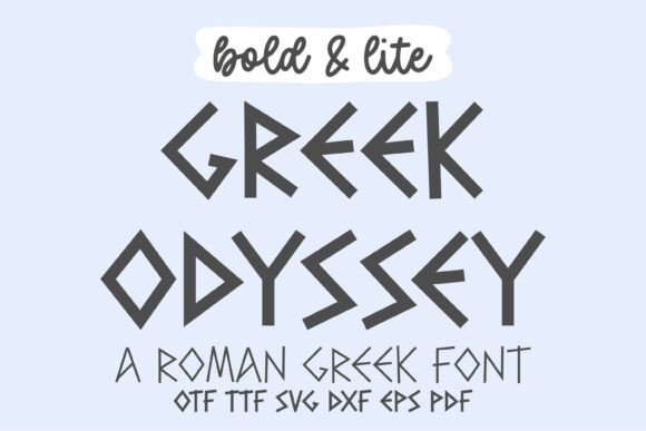 Greek Odyssey: The Ultimate Display Fonts for Elegant Branding