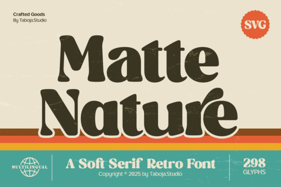 Matte Nature Fonts: A Retro Serif Review for Crafters