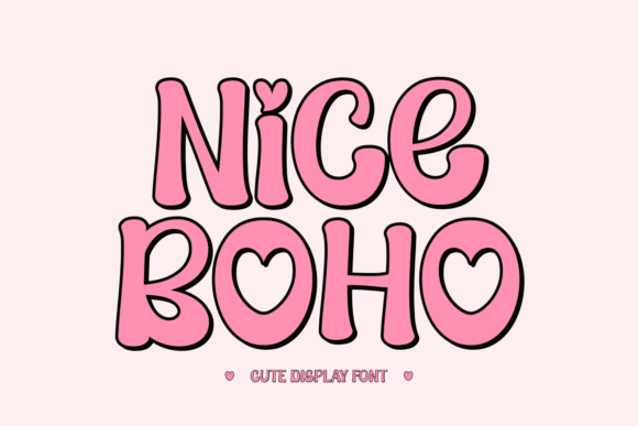 Nice Boho: A Designer's Take on a Retro Embroidery Font