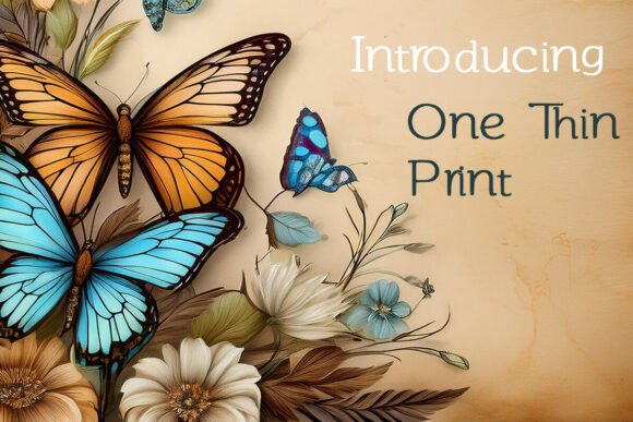 One Thin Print Fonts: A Script Amp Review for Sellers