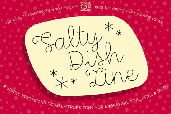 Salty Dish Line Fonts: A Script Amp Review for Bloggers