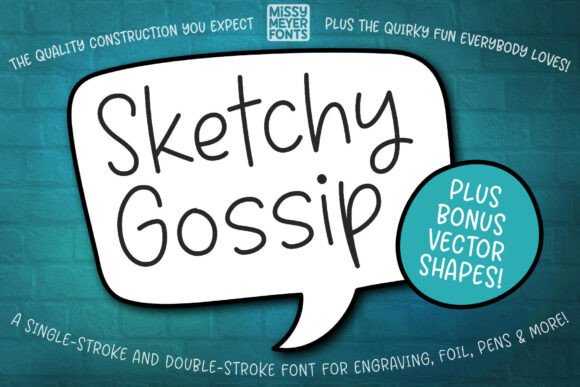 Sketchy Gossip: A Playful Script Amp for Modern Branding