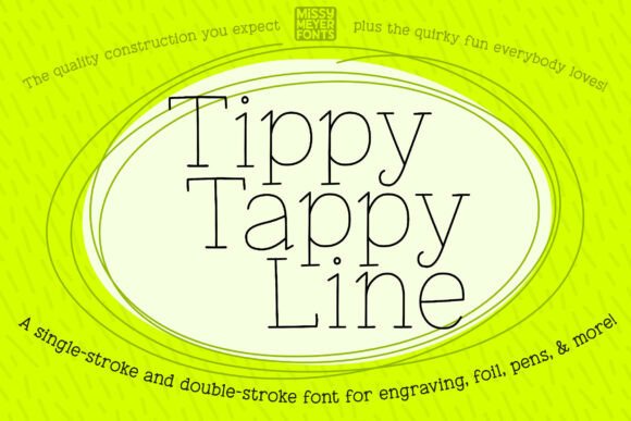 Tippy Tappy Line Fonts: A Review for Sellers