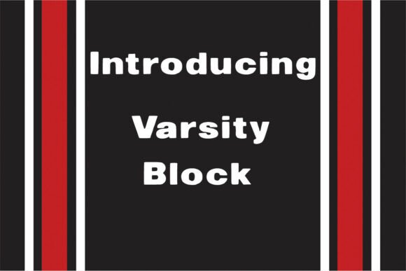 Varsity Block: A Modern Display Font for Bold Branding
